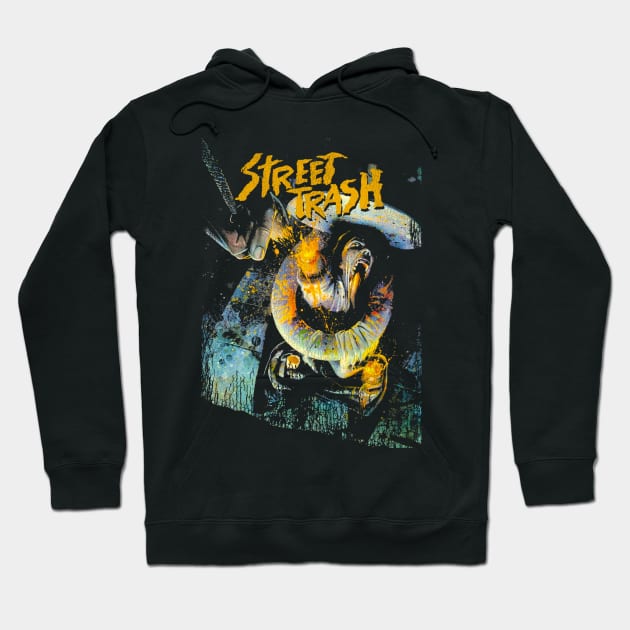 Street Trash 80s Cult Classic Horror Movie Hoodie by darklordpug